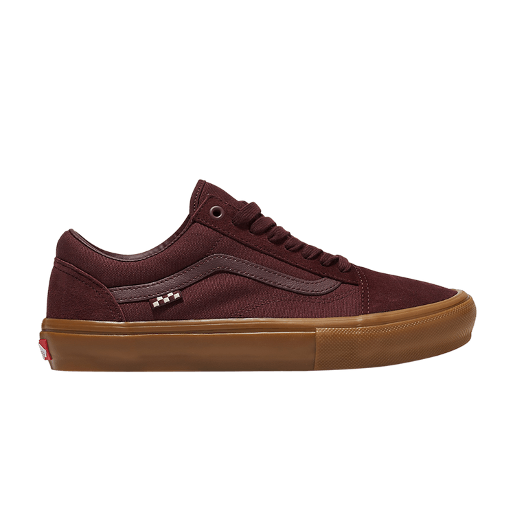 Vans Skate Old Skool 'Dark Red Gum' — Dark Red/Gum