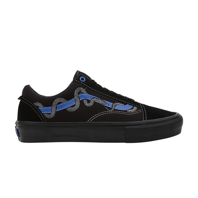 Breana Geering x Vans Skate Old Skool 'Black Blue Snake' — Blue/Black