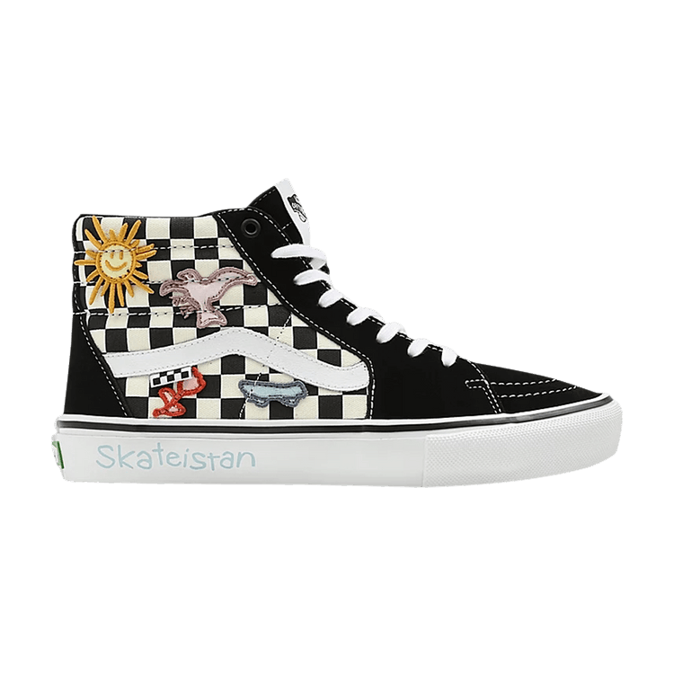 Skateistan x Vans Skate Sk8-Hi 'Checkerboard' — Black