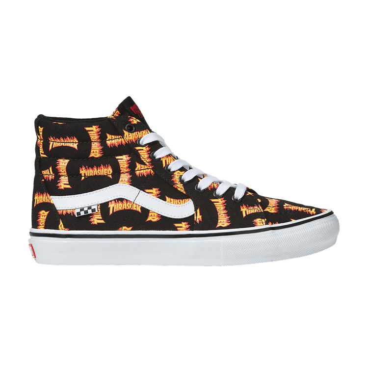 Thrasher x Vans Skate Sk8-Hi 'Allover Thrasher Logo' — Black/Multi