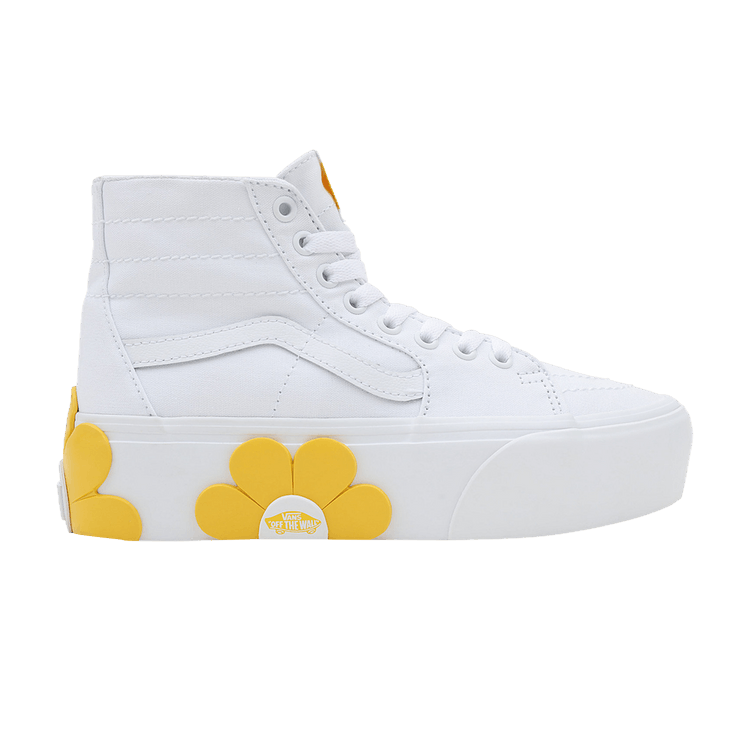 Vans SK8-Hi Tapered Stackform 'White Yellow Flower' — True White