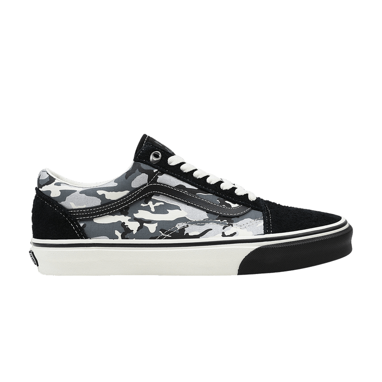 Vans Old Skool 'Camo - Black Marshmallow' — Black/Marshmallow