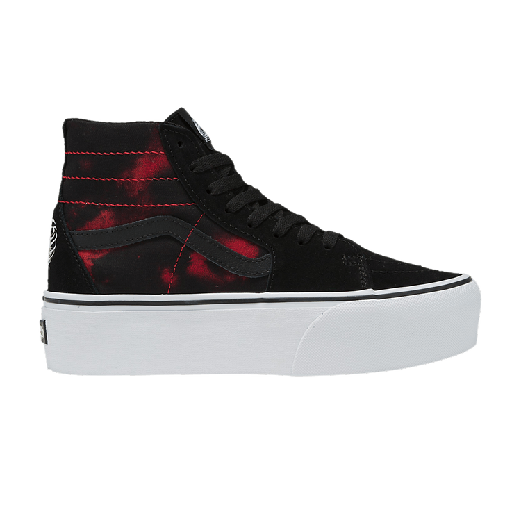 Vans Sk8-Hi Tapered Stackform 'Glow-In-The-Dark Skull Print' — Black