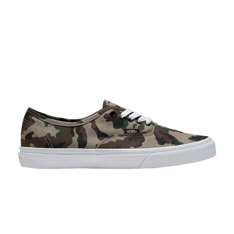 Vans Authentic 'Olive Camo' — Camo Olive/White