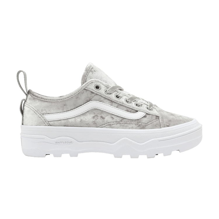Vans Sentry Old Skool 'Crushed Velvet' — Silver/True White