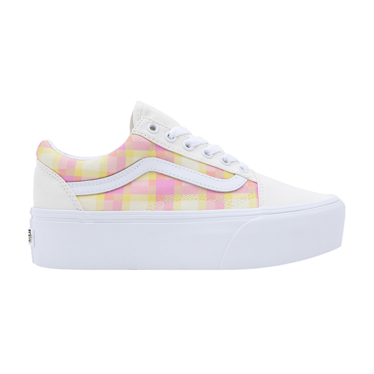 Vans Old Skool Stackform 'Pastel Picnic' — Pink Plaid