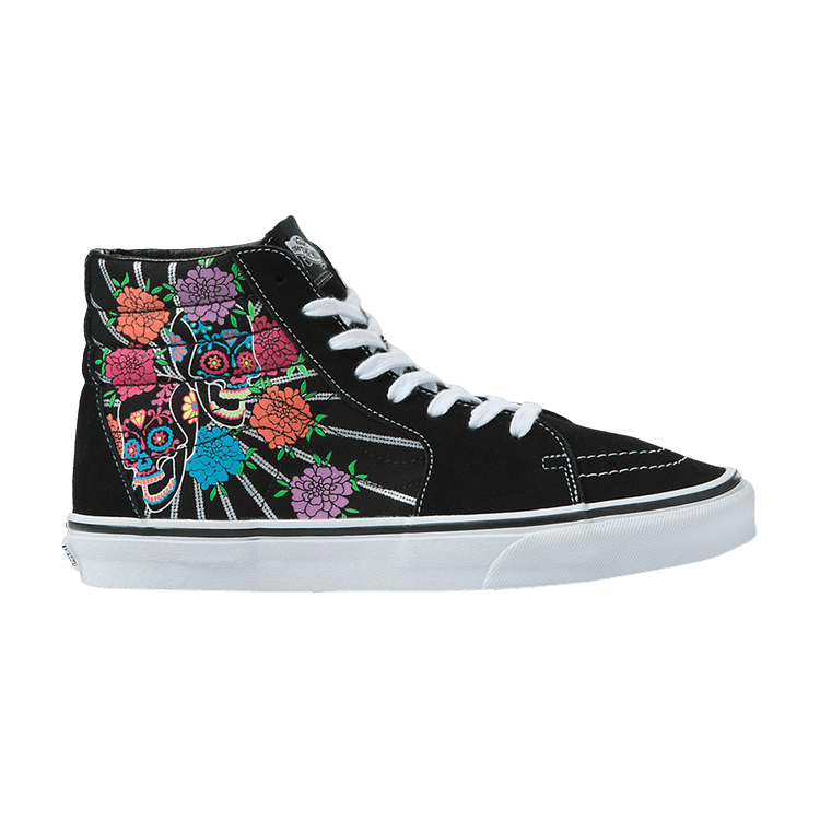 Vans Sk8-Hi 'Dia De Los Muertos - Floral' — Black/True White