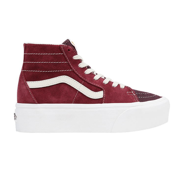 Vans Sk8-Hi Tapered Stackform 'Varsity Suede - Tawny Port' — Varsity Suede/Tawny Port