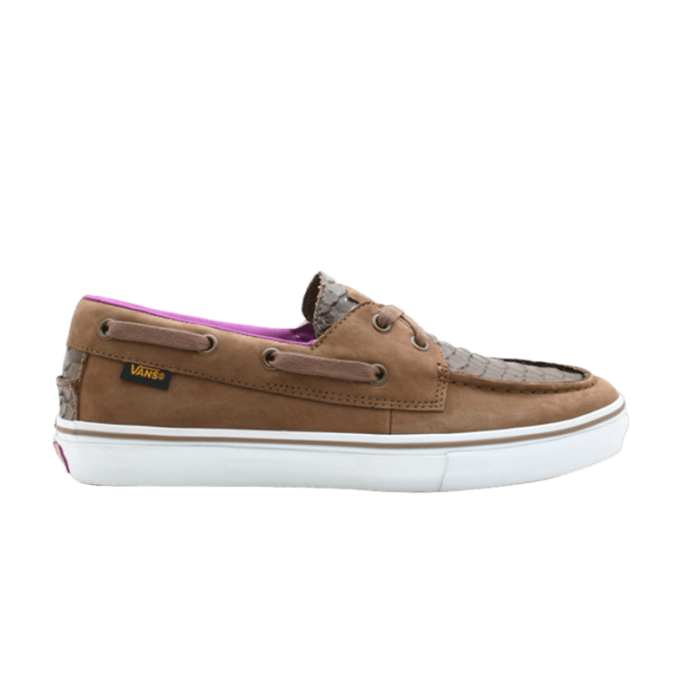 Vans Zapato Del Barco Lx — Snake Cocoa Brown/White/Black