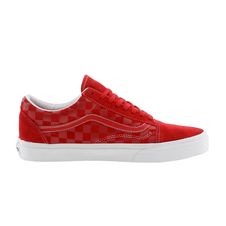 Vans Old Skool Reissue 'Embossed Checkerboard' — Red/Formula One