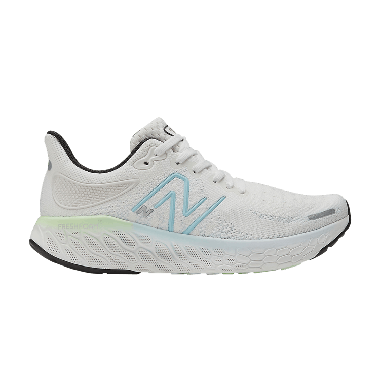 New Balance Wmns Fresh Foam X 1080v12 Wide 'White Bleach Blue' — White/Bleach Blue/Green Aura