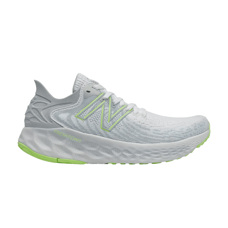New Balance Wmns Fresh Foam 1080v11 2E Wide 'White Bleached Lime Glow' — White/Bleached Lime Glow