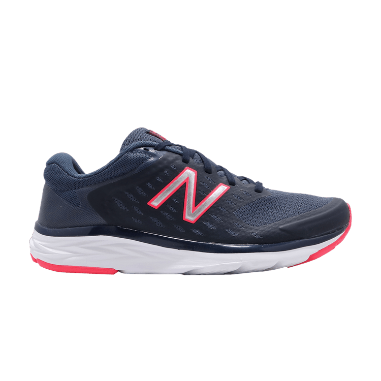 New Balance Wmns 490v5 Wide 'Navy Pink Silver' — Navy/Pink/Silver