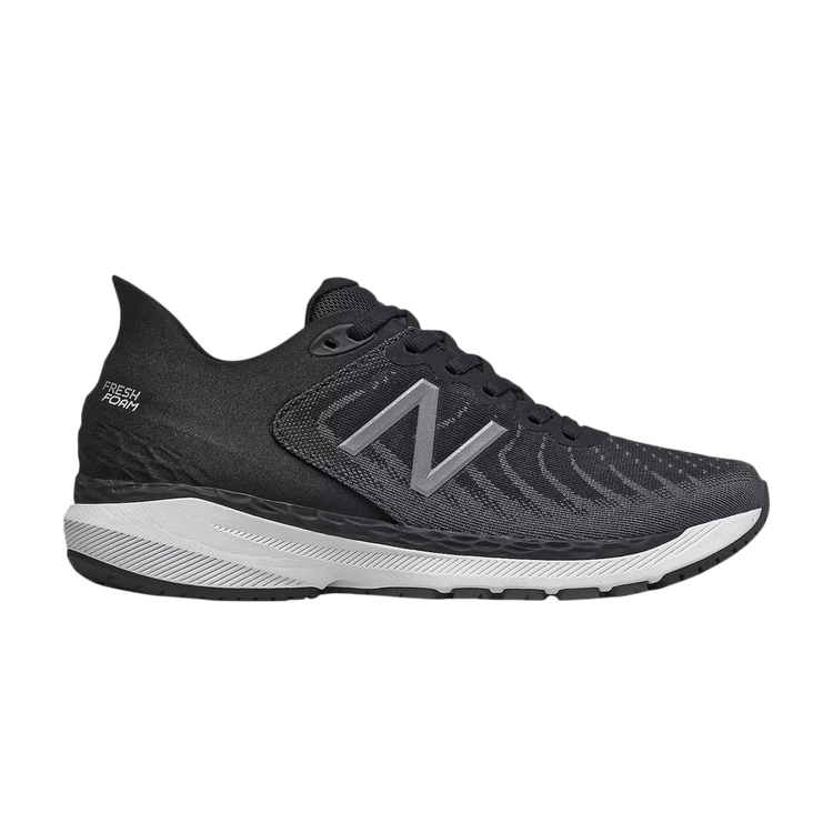 New Balance Wmns Fresh Foam 860v11 2E Wide 'Black Lead' — Black/White/Lead