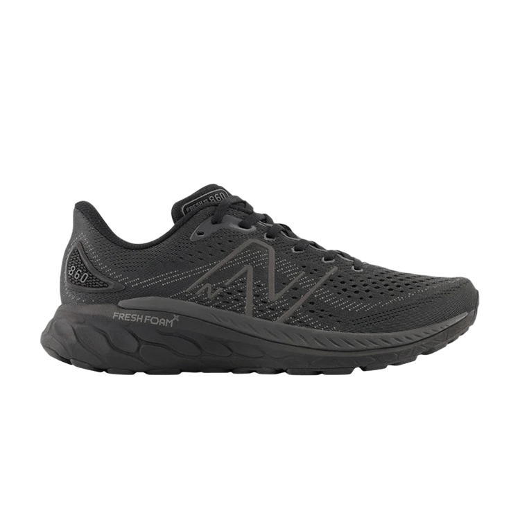 New Balance Wmns Fresh Foam X 860v13 2A Wide 'Black Lead' — Black/Lead/Black Metallic