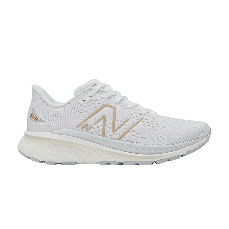 New Balance Wmns Fresh Foam X 860v13 'White Light Gold Metallic' — White/Light Aluminum/Light Gold Metallic