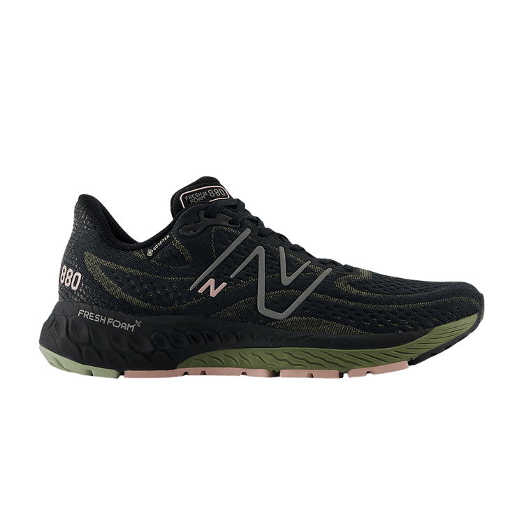New Balance Wmns Fresh Foam X 880v13 GORE-TEX Wide 'Black Dark Peridot' — Black/Dark Peridot