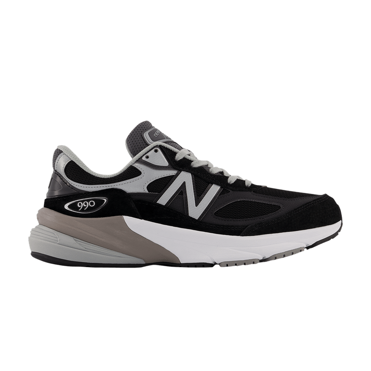 New Balance Wmns 990v6 Made in USA 6E Wide 'Black Silver' — Black/Silver
