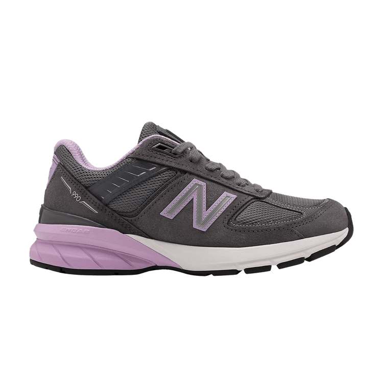 New Balance Wmns 990v5 Made In USA 'Lead Dark Violet Glow' — Lead/Dark Violet Glow