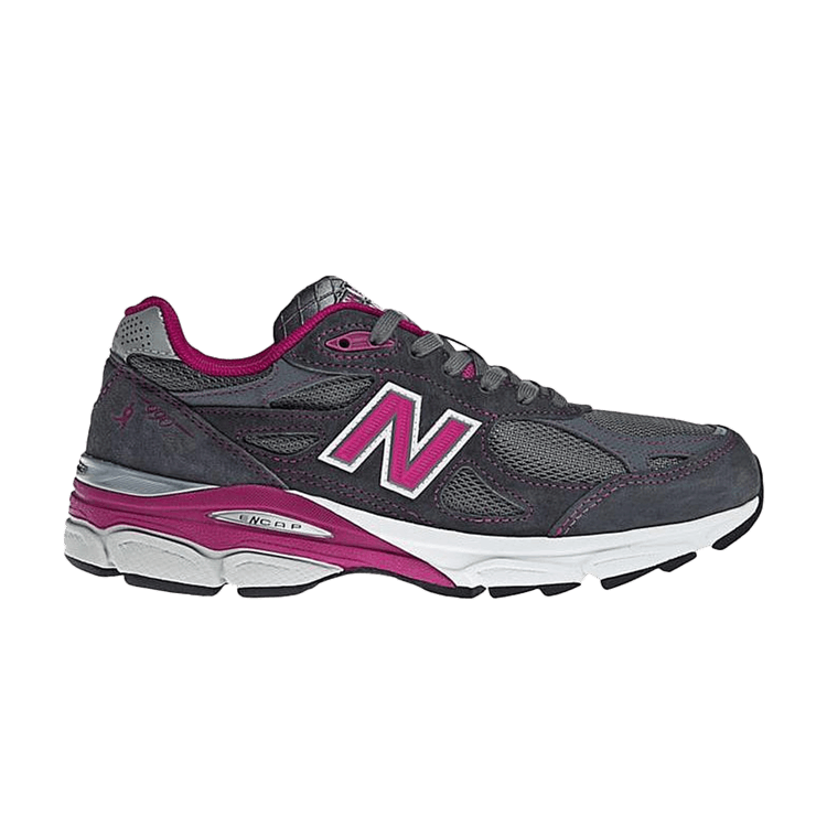 New Balance Wmns 990v3 Made In USA 'Breast Cancer Awareness' — Grey/Pink