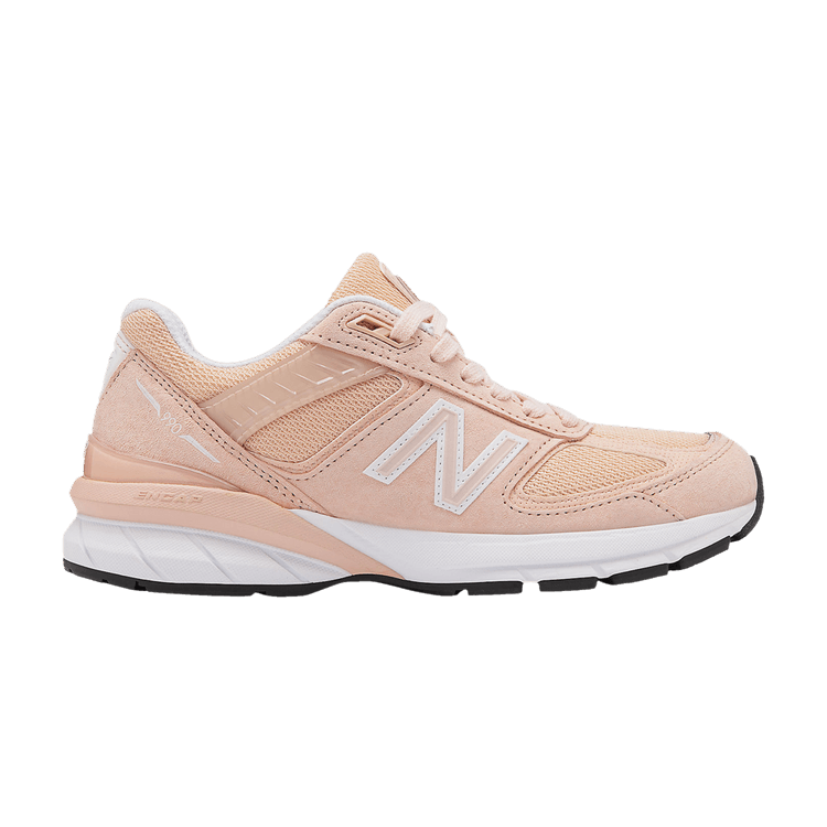 New Balance Wmns 990v5 Made in USA Wide 'Pink' — Pink/White