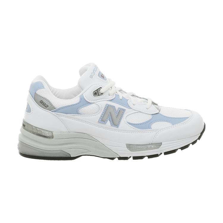 New Balance Wmns 992 Made in USA 2E Wide 'White Sky Blue' — White/Sky Blue