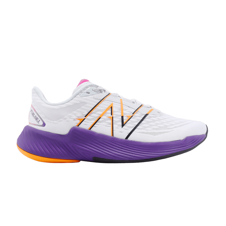 New Balance Wmns Fuelcell Prism v2 Wide 'White Purple Apricot' — White/Purple