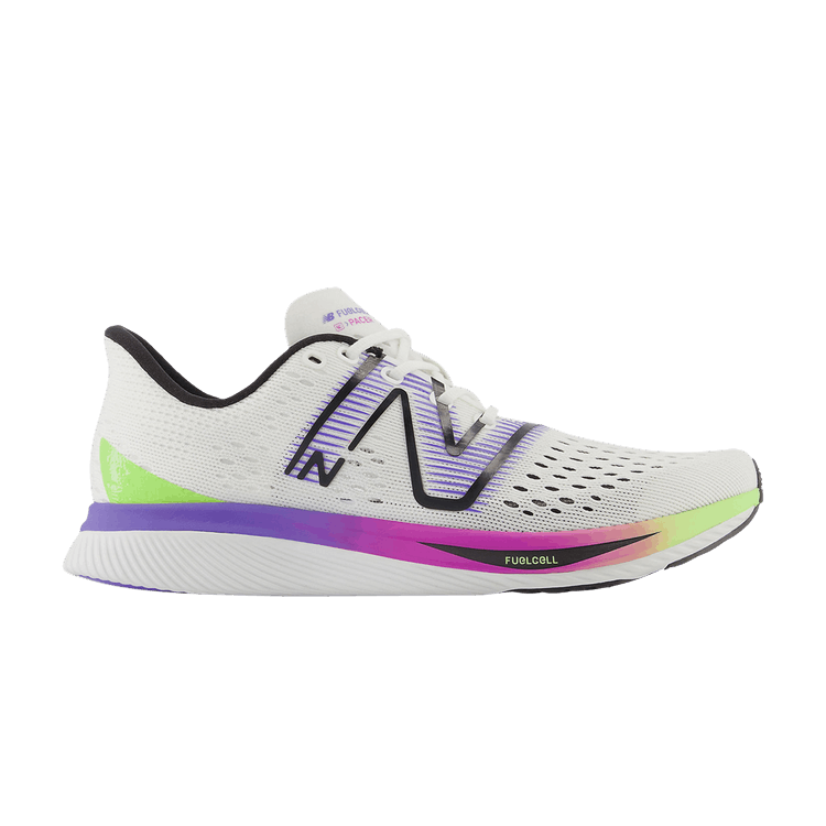 New Balance Wmns FuelCell SuperComp Pacer 'White Indigo Thirty Watt' — White/Electric Indigo/Thirty Watt