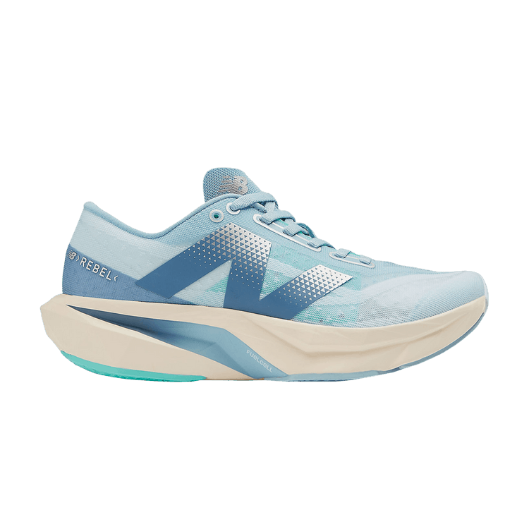 New Balance Wmns FuelCell Rebel v4 Wide 'Quarry Blue' — Quarry Blue/Chrome Blue/Heron Blue