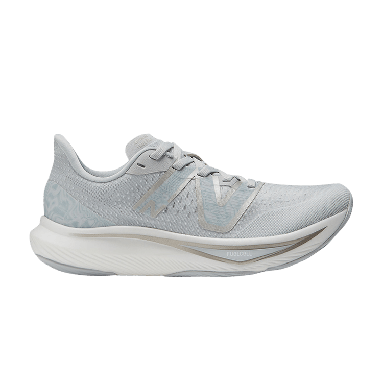New Balance Wmns FuelCell Rebel v3 Wide 'Light Aluminum' — Light Aluminum/White