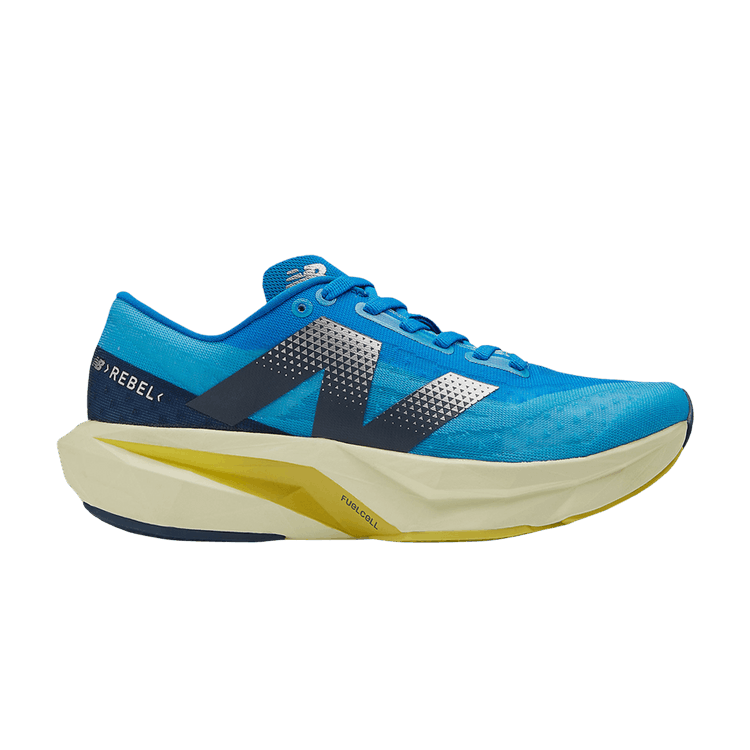 New Balance Wmns FuelCell Rebel v4 'Spice Blue Limelight' — Spice Blue/Limelight/Blue Oasis