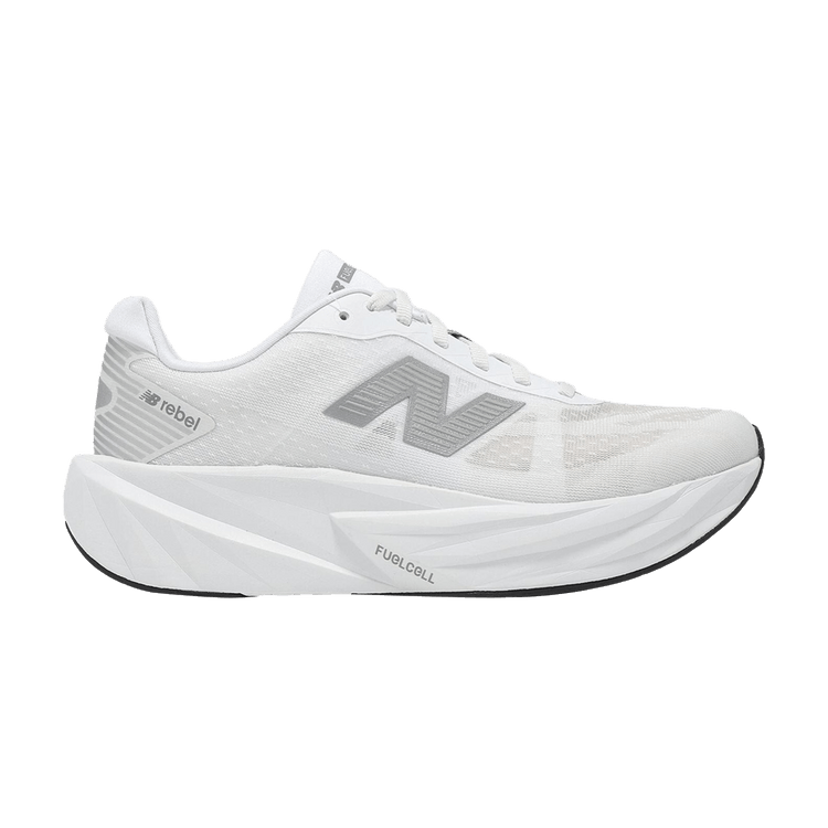 New Balance Wmns Fuelcell Rebel v5 Wide 'White Silver' — White/Silver