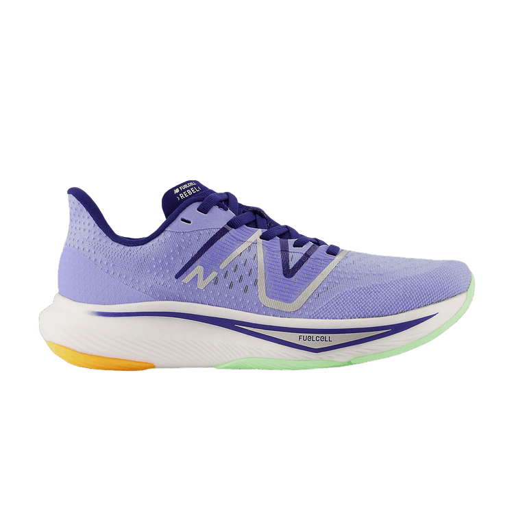 New Balance Wmns FuelCell Rebel v3 Wide 'Vibrant Violet' — Vibrant Violet/Victory Blue/Vibrant Spring Glo