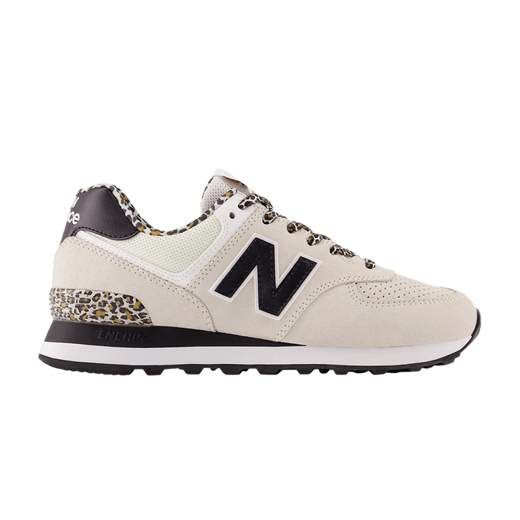 New Balance Wmns 574 'White Leopard' — White/Black