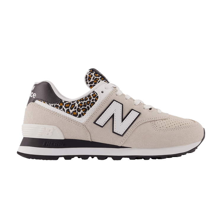 New Balance Wmns 574 'Grey Leopard' — Grey/Black