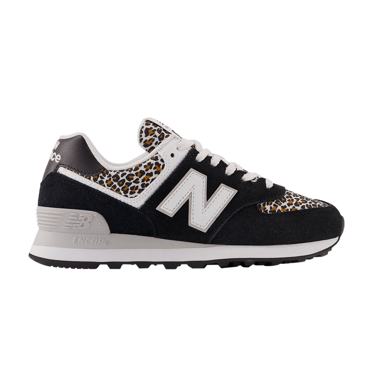 New Balance Wmns 574 'Leopard' — Black/Beige