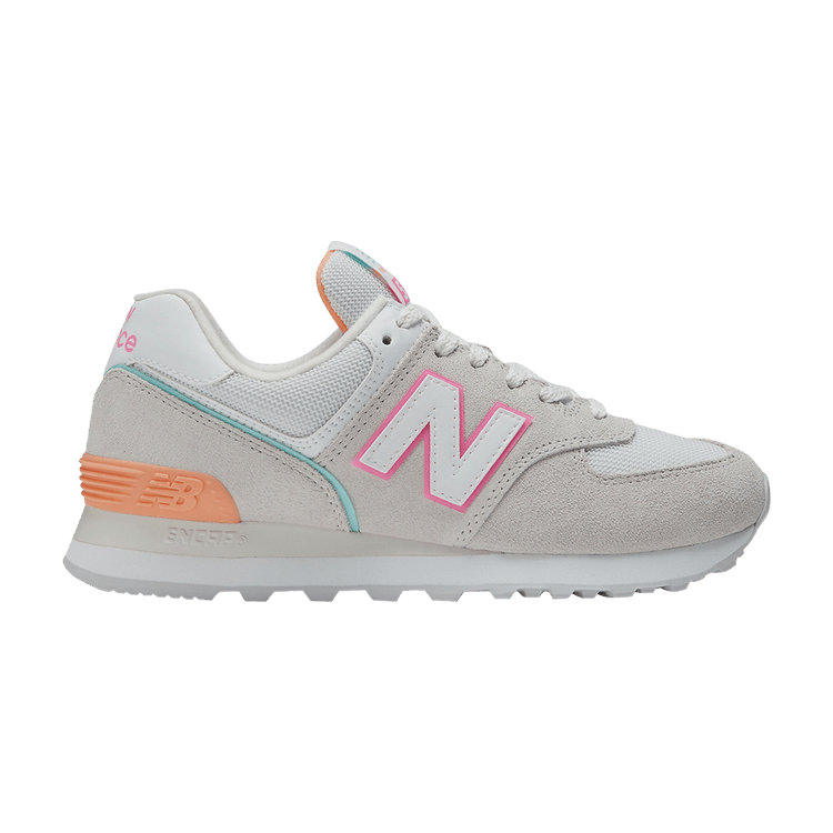 New Balance Wmns 574 Wide 'Nimbus Cloud Peach Glaze' — Nimbus Cloud/Peach Glaze