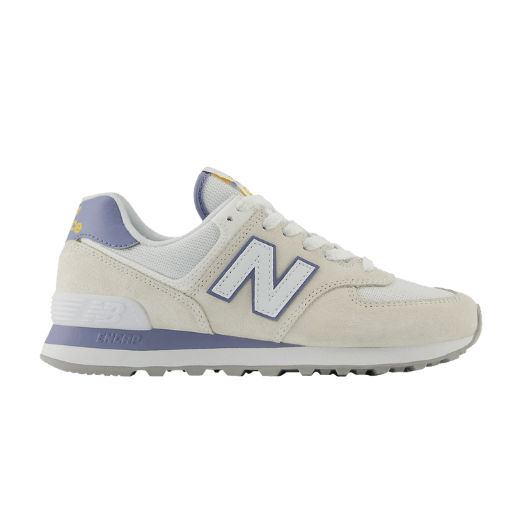 CALIA x New Balance Wmns 574 'Cream Blue' — Blue/Yellow