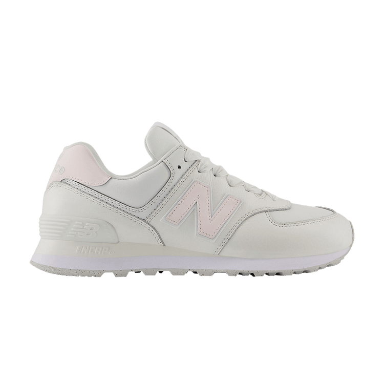 New Balance Wmns 574 'Cream Leather Pink' — Cream/Pink