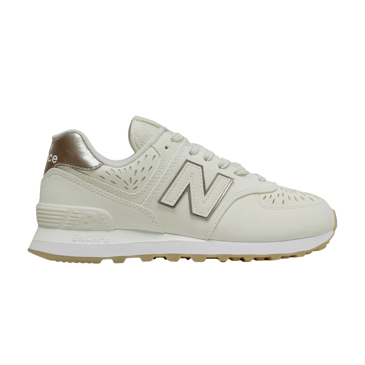 New Balance Wmns 574 Wide 'Sea Salt Gold' — Sea Salt/Light Gold Metallic