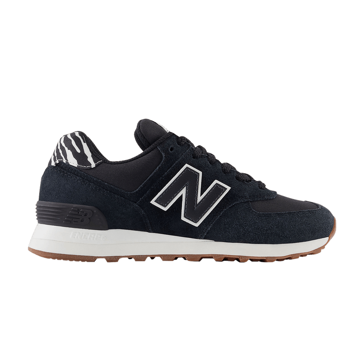 New Balance Wmns 574 'Zebra - Black' — Black/White/Phantom