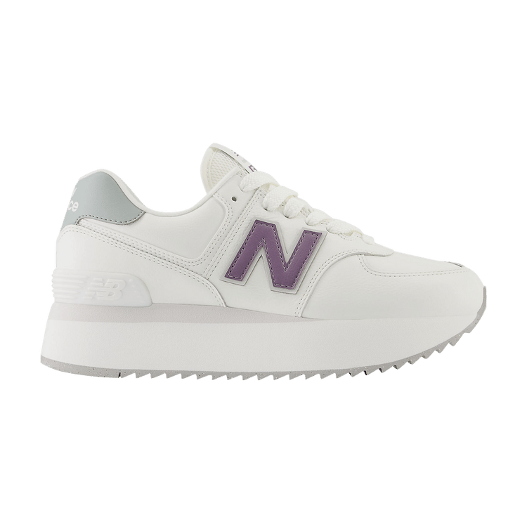 New Balance Wmns 574+ 'White Nori Pink' — White/Nori/Pink Moon