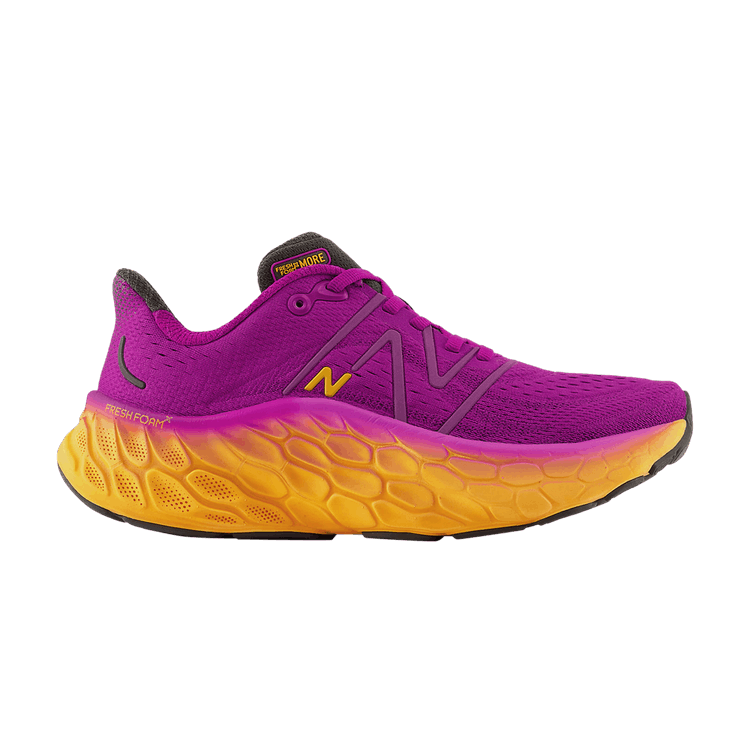 New Balance Wmns Fresh Foam X More v4 Wide 'Purple Punch' — Purple Punch/Hot Marigold/Blacktop