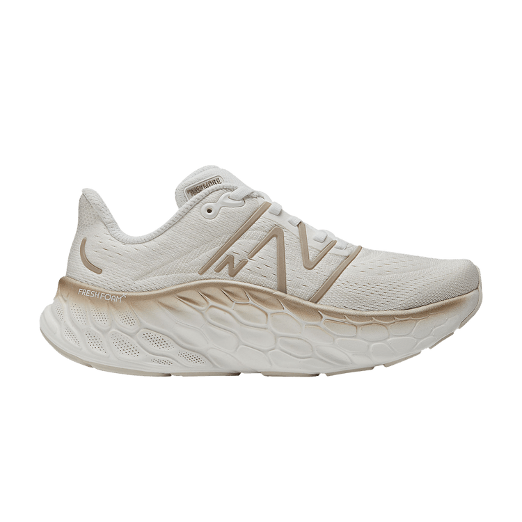 New Balance Wmns Fresh Foam X More v4 'White Gold Metallic' — White/Gold Metallic/Moonbeam