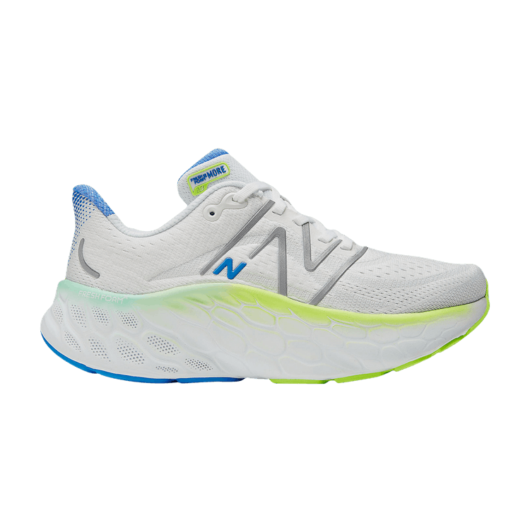 New Balance Wmns Fresh Foam X More v4 Wide 'White Cobalt' — White/Cobalt