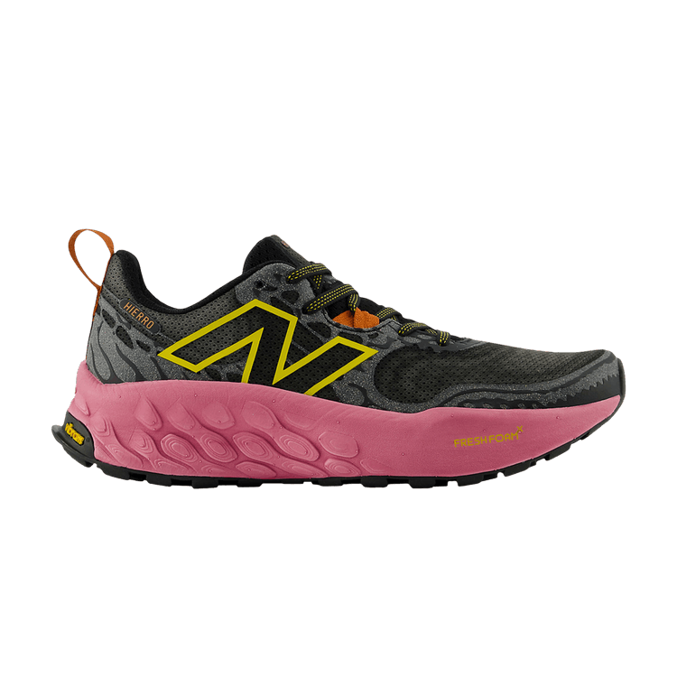 New Balance Wmns Fresh Foam X Hierro v8 'Black Real Pink' — Black/Real Pink