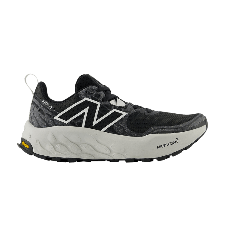 New Balance Wmns Fresh Foam X Hierro v8 2E Wide 'Black Grey Matter' — Black/Sea Salt/Grey Matter