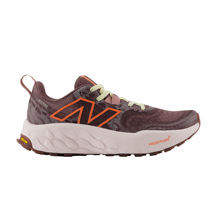 New Balance Wmns Fresh Foam X Hierro v8 2E Wide 'Licorice Gulf Red' — Licorice/Gulf Red/Pink Granite