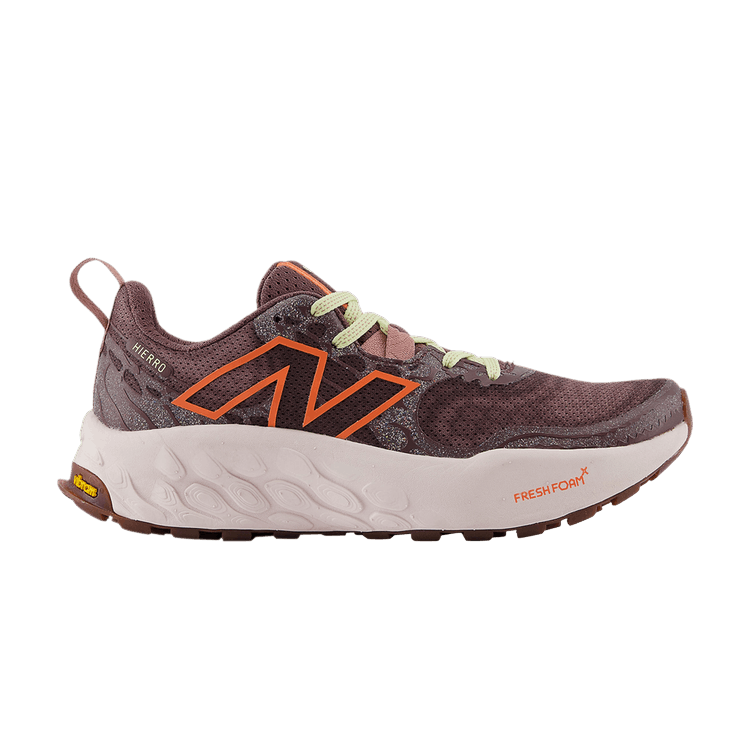 New Balance Wmns Fresh Foam X Hierro v8 'Licorice Gulf Red' — Licorice/Gulf Red/Pink Granite