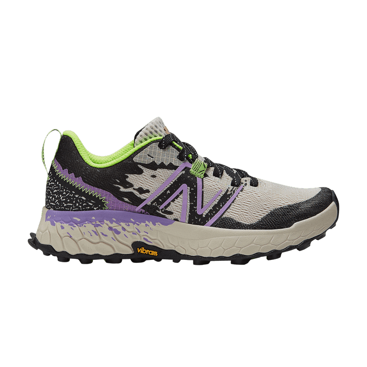 New Balance Wmns Fresh Foam X Hierro v7 Wide 'Electric Purple Pixel Green' — Moonbeam/Electric Purple